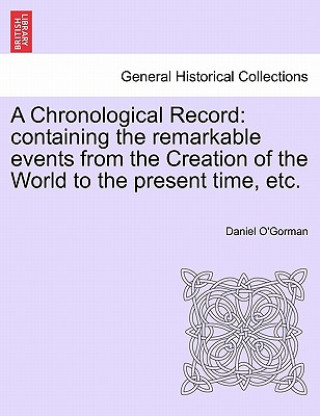 Βιβλίο Chronological Record Daniel O'Gorman