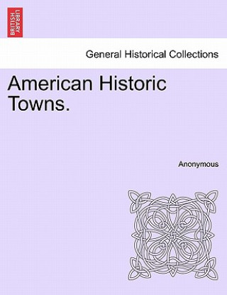 Book American Historic Towns. Anonymous