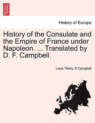 Carte History of the Consulate and the Empire of France Under Napoleon. ... Translated by D. F. Campbell.Vol.XX D Campbell