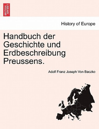 Carte Handbuch Der Geschichte Und Erdbeschreibung Preussens. Zweiter Theil Adolf Franz Joseph Von Baczko