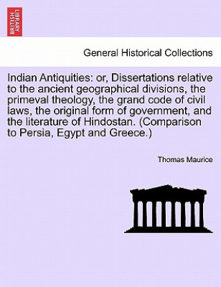 Libro Indian Antiquities Thomas Maurice