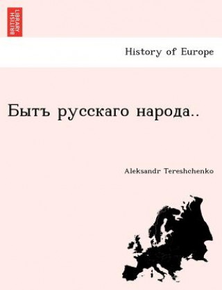 Kniha .. Aleksandr Tereshchenko