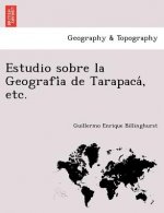 Könyv Estudio sobre la Geografi a de Tarapaca , etc. Guillermo Enrique Billinghurst