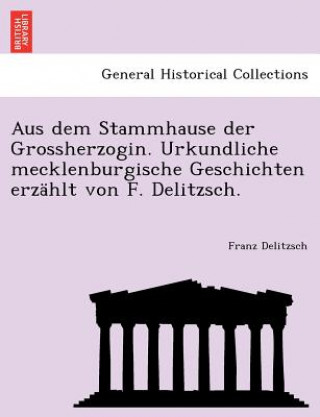 Könyv Aus Dem Stammhause Der Grossherzogin. Urkundliche Mecklenburgische Geschichten Erzahlt Von F. Delitzsch. Franz Delitzsch