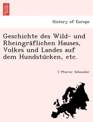 Könyv Geschichte Des Wild- Und Rheingra Flichen Hauses, Volkes Und Landes Auf Dem Hundstu Cken, Etc. C Pfarrer Schneider