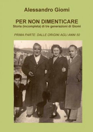 Carte Per Non Dimenticare Alessandro Giomi