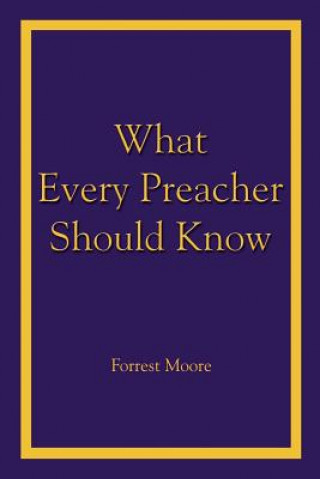 Kniha What Every Preacher Should Know Forrest Moore