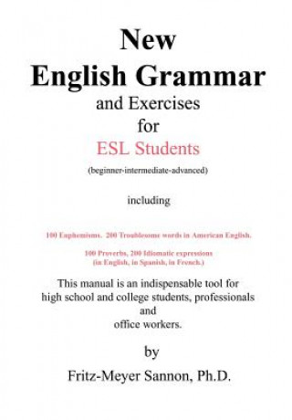 Könyv New English Grammar for ESL Students Fritz-Meyer Sannon