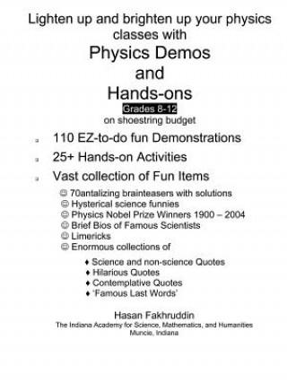 Buch Physics Demos and Hands-ons Hasan Fakhruddin