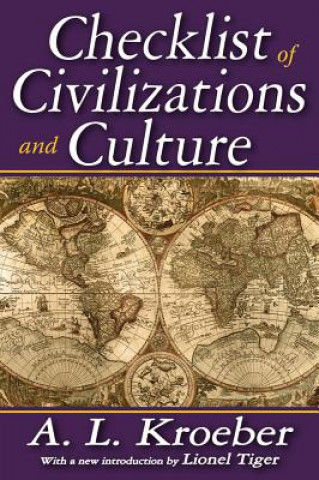 Libro Checklist of Civilizations and Culture A. L. Kroeber