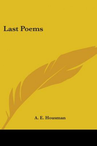 Knjiga Last Poems A. E. Housman