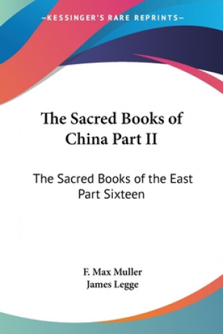 Книга Sacred Books of China Part II 