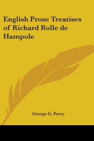 Carte English Prose Treatises of Richard Rolle De Hampole 