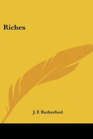 Book Riches J. F. Rutherford