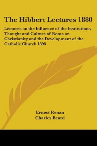 Knjiga Hibbert Lectures 1880 Ernest Renan
