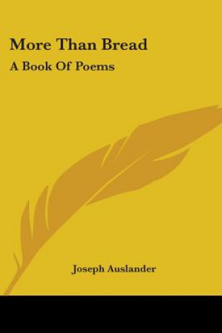 Βιβλίο More Than Bread Joseph Auslander
