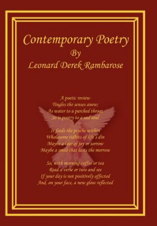 Book Contemporary Poetry Leonard Derek Rambarose