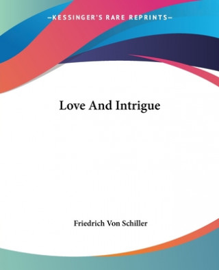 Buch Love And Intrigue Friedrich Von Schiller