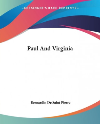 Libro Paul And Virginia Bernardin De Saint Pierre
