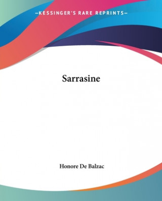 Carte Sarrasine Honoré De Balzac