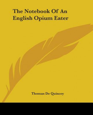 Carte Notebook Of An English Opium Eater Thomas de Quincey