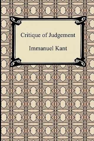 Kniha Critique of Judgement Kant