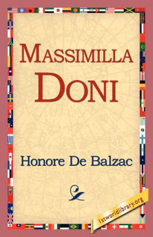 Kniha Massimilla Doni Honoré De Balzac