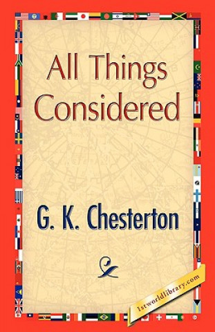 Kniha All Things Considered G. K. Chesterton