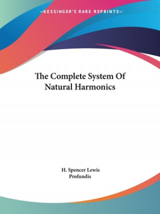 Kniha Complete System Of Natural Harmonics Profundis