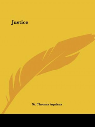 Knjiga Justice St. Thomas Aquinas