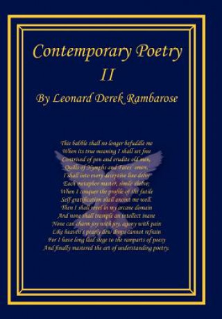 Buch Contemporary Poetry II Leonard Derek Rambarose