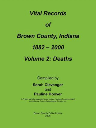 Kniha Vital Records of Brown County, Indiana Sarah Clevenger