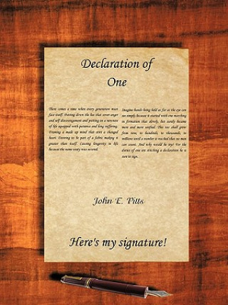 Libro Declaration of One John E. Pitts