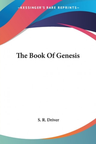Carte Book Of Genesis S. R. Driver