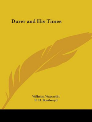 Knjiga Durer And His Times Wilhelm Waetzoldt