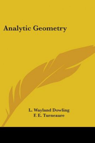 Kniha Analytic Geometry F. E. Turneaure