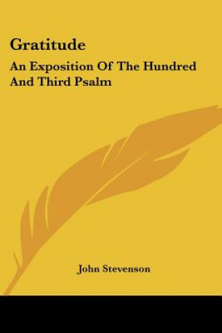 Kniha Gratitude John Stevenson