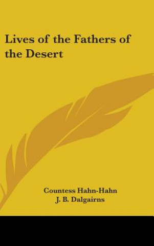 Libro Lives of the Fathers of the Desert Countess Hahn-Hahn