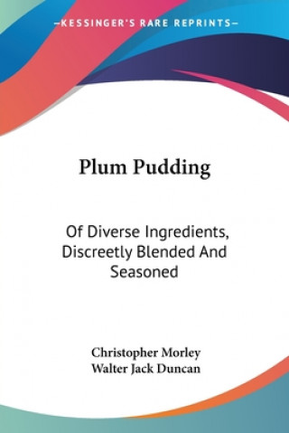 Livro Plum Pudding Christopher Morley