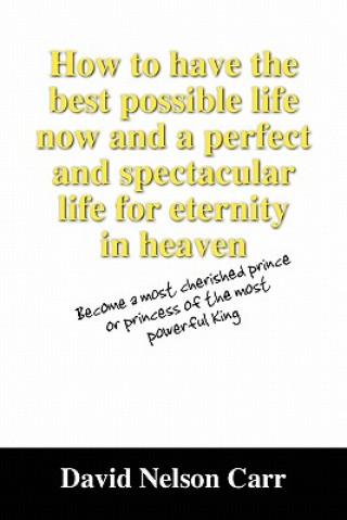Carte How to Have the Best Possible Life Now and a Perfect and Spectacular Life for Eternity in Heaven David Nelson Carr