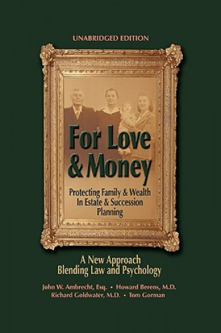 Kniha For Love & Money Richard Goldwater M D with Tom Gorman