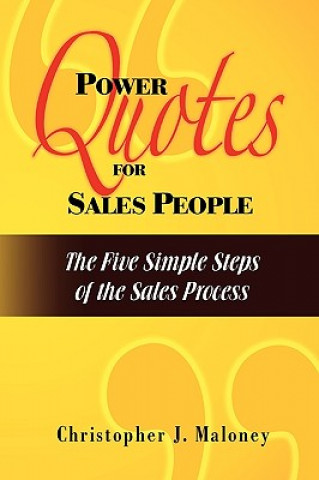 Książka Power Quotes for Sales People Christopher J Maloney