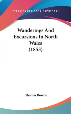 Kniha Wanderings And Excursions In North Wales (1853) Thomas Roscoe