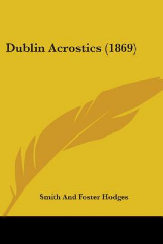 Carte Dublin Acrostics (1869) Smith And Foster Hodges