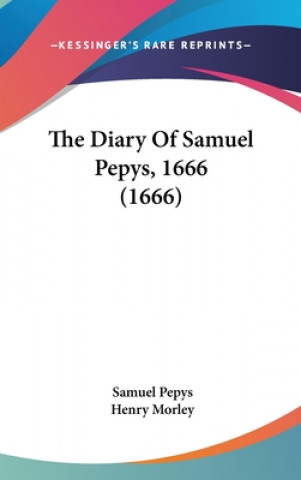 Könyv Diary Of Samuel Pepys, 1666 (1666) Samuel Pepys