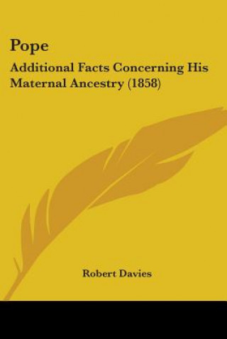 Kniha Pope Robert Davies