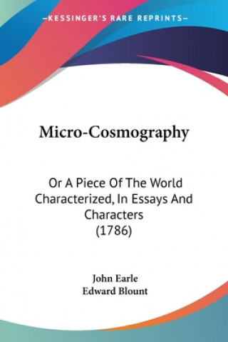 Libro Micro-Cosmography John Earle