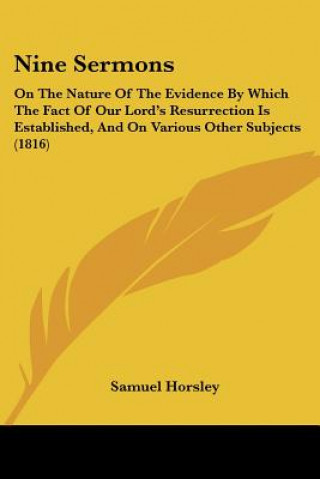 Carte Nine Sermons Samuel Horsley