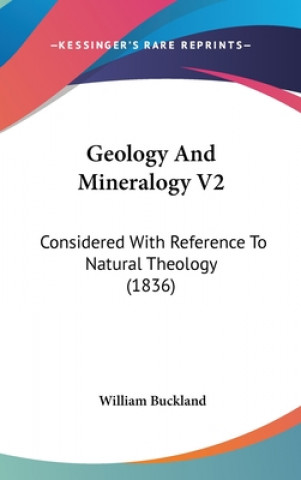 Książka Geology And Mineralogy V2 William Buckland