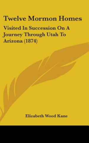 Kniha Twelve Mormon Homes: Visited In Succession On A Journey Through Utah To Arizona (1874) Elizabeth Wood Kane